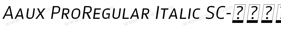 Aaux ProRegular Italic SC字体转换